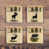 Multi-Animal Coaster, Set of 4, 4 MOQ