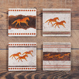 Running Remuda Coaster, Set of 4, 4 MOQ