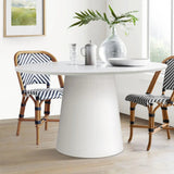 Dwen 46" Modern Round Pedestal Dining Table