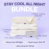 CloudCool™ Cooling Comforter + 2 CloudAlign Pillows + Weighted Eye Mask