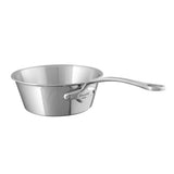 Mauviel M'COOK 5-Ply Splayed Saute Pan With Lid, Cast Stainless Steel Handle, 1.1-Qt
