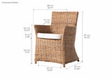 Wickerworks Bishop Dining Chair (Set of 2)