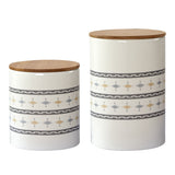 Small Aztec Design 2PC Canister Set, Case of 2 Sets