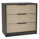 Tuhome Kaia 3 Drawers Dresser with Spacious Storage, Modern Superior Top for Décor, Functional Bedroom Organizer for Clothing and Essentials, Contemporary Space-Saving Furniture with Smooth Metal Hardware