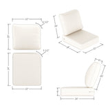 Deep Seating Cushion Sets - Seat 22 x 24 x 5 | Back 22 x 20 x 5