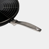 CXD Dual Ceramic Layer, Diamond Reinforced Nonstick  Wok with Lid and Rack - 12.5" (32 cm), 5.3 QT (5 L) | Made in Switzerland