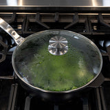 CXD Dual Ceramic Layer, Diamond Reinforced Nonstick Saute Pan with Glass Lid | Made in Switzerland