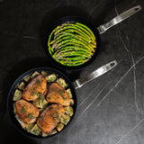 CXD Dual Ceramic Layer, Diamond Reinforced Nonstick 2-Piece Fry Pan Set (9.5" & 11") | Made in Switzerland