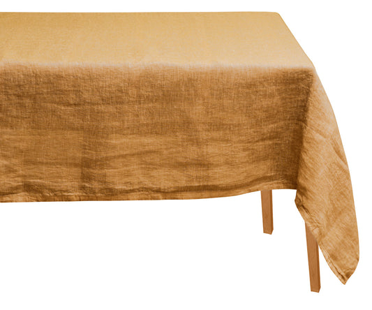 Brown Linen Tablecloth