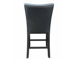 Camila 24" Counter Stool, Black Leatherette