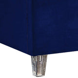 Candace Acrylic Contemporary Bed - Elegant Velvet Design with Deep Tufting & Sturdy Wood Frame
