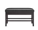 Carrara 6-Piece Marble Counter Dining Set (Table, Storage Bench & 4 Counter Chairs)