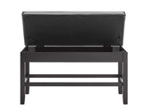 Carrara 6-Piece Marble Counter Dining Set (Table, Storage Bench & 4 Counter Chairs)