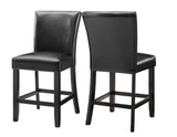 Carrara 6-Piece Marble Counter Dining Set (Table, Storage Bench & 4 Counter Chairs)