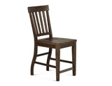 Cayla 24" Counter Stool, Dark Oak