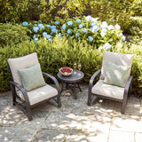Chamber 3 pieces Outdoor Bistro Sets with Fixed Chair
