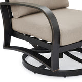 Chamber Aluminum 5 Seat Patio Conversation Sets With Sunbrella® Cushions