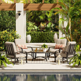 Chamber Patio 4 Seat Conversation Sets With Sunbrella® Cushions