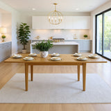 Chandler 63"-95" Large Wood Rectangular Extendable Dining Table