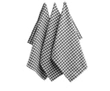 Gray Kitchen Towels - Checkered Tea Towels