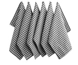Gray Kitchen Towels - Checkered Tea Towels