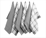 Gray Kitchen Towels - Checkered Tea Towels