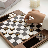 Deluxe Magnetic Wooden Checker