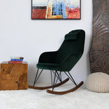 Chloe Mid Century Modern Rocker Livingroom And Bedroom Chair
