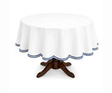 White Round Tablecloth