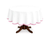 White Round Tablecloth