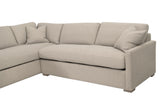 Clara 112"  Slim Arm Sleeper Queen LF Sectional