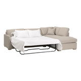 Clara 112" Slim Arm Sleeper Queen RF Sectional