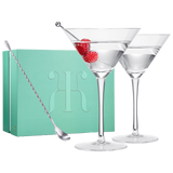 Crystal Martini Glass Set of 2 | 10oz