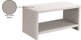 Cleo Contemporary Night Stand – Stylish Velvet Upholstered Design with Open Shelf for Storage