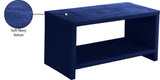 Cleo Contemporary Night Stand – Stylish Velvet Upholstered Design with Open Shelf for Storage