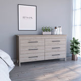 Dresser Hms 6 Drawer Double, Four Legs, Superior Top