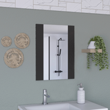TUHOME Mirror Madrid, Rectangular Wall Mirror with Looking Glass, Modern Decorative Accent for Bedroom, Bathroom or Entryway, Space-Enhancing Home Décor with Contemporary Framing