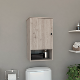 St. Angelo Medicine Cabinet with Single-Door Compartment, Two Interior Shelves, Lower Open Storage Shelf and Modern Wall-Mounted Design for Organized Bathroom Essentials, Daily Convenience and Space-Saving Home Functionality