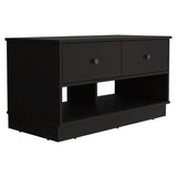Hamilton Storage Bench with Two Spacious Drawers, Dual Open Shelves for Shoe or Accessory Organization, Sturdy Top Surface and Versatile Entryway or Bedroom Design for Modern Home Storage and Everyday Convenience