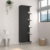 Tuhome Urano Mirror Linen Cabinet with Four Interior Shelves, Five External Shelves, Modern Design for Bathroom, Kitchen, or Bedroom Storage