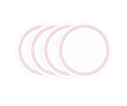 Pink and White Placemats
