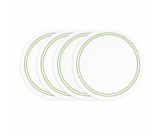 Sage Green Embroidery Placemats