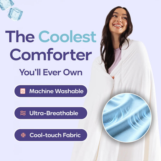 CloudCool™ Cooling Comforter + 2 CloudAlign Pillows