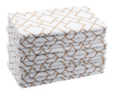Printed Napkins - Metallic Gold Foil Napkins