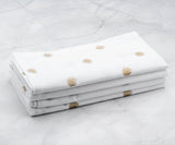 Custom Print Metallic Cotton Napkins - Customized Napkins