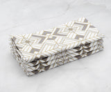 Custom Print Metallic Cotton Napkins - Customized Napkins