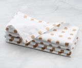 Custom Print Metallic Cotton Napkins - Customized Napkins