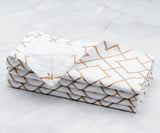 Custom Print Metallic Cotton Napkins - Customized Napkins