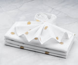 Custom Print Metallic Cotton Napkins - Customized Napkins
