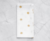 Printed Napkins - Metallic Gold Foil Napkins